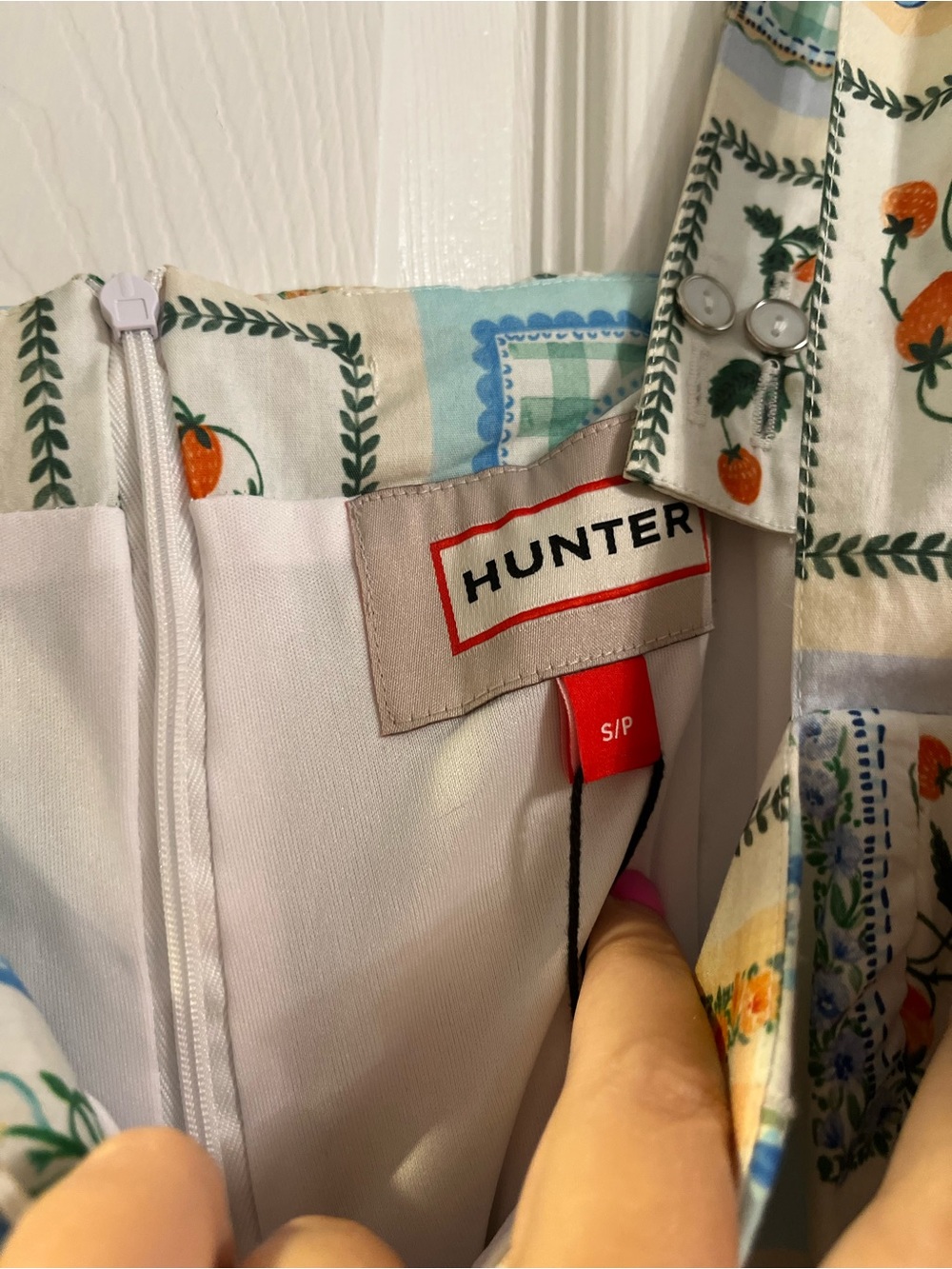 Hunter Cream Sundress with Blue & Green Floral Patchwork - Picture 3 of 7